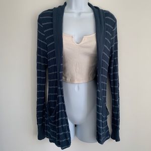 BDG Striped Cocoon Cardigan Sweater